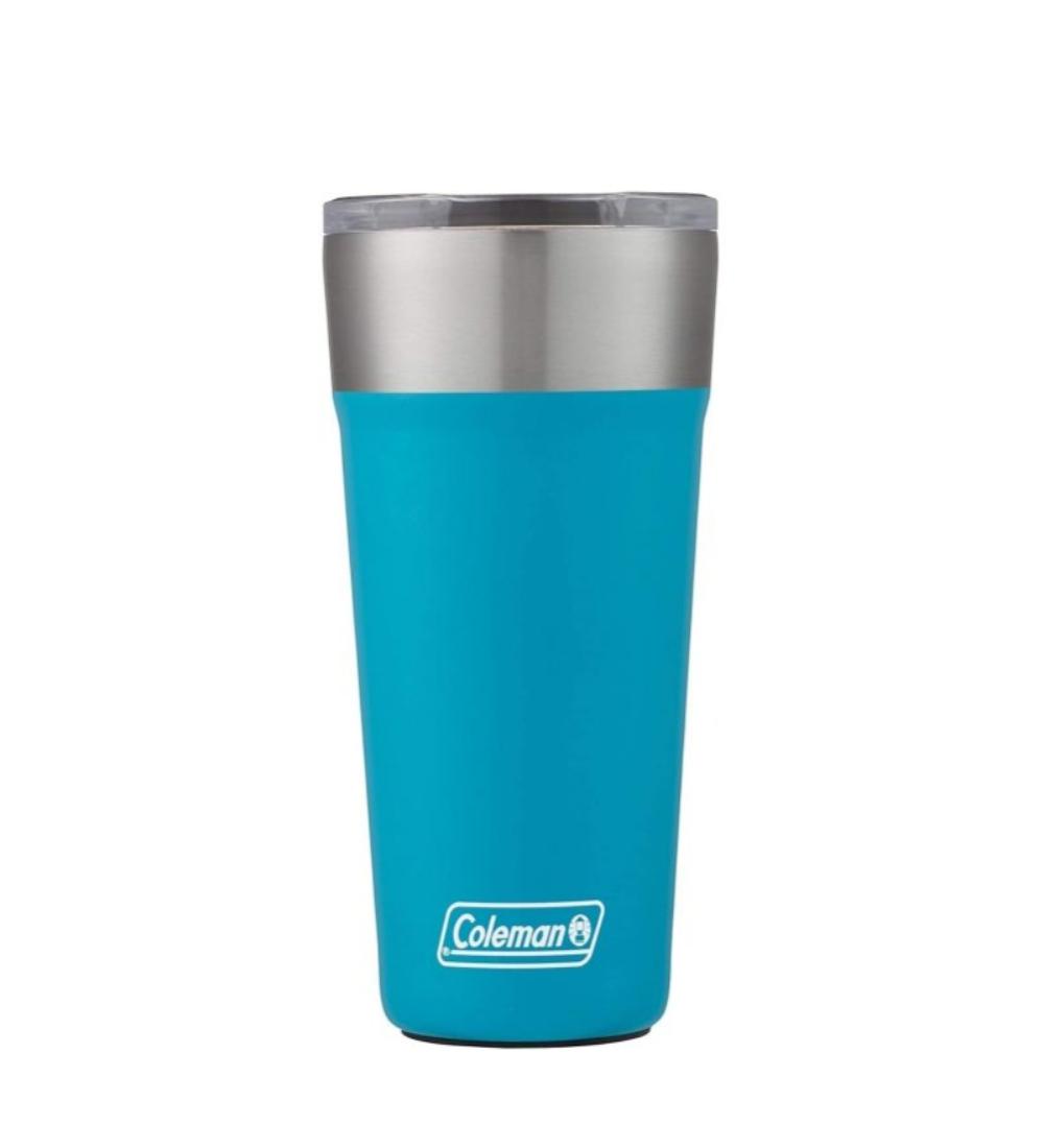 VASO CERVEZA INOXIDABLE Coleman 600ml celeste